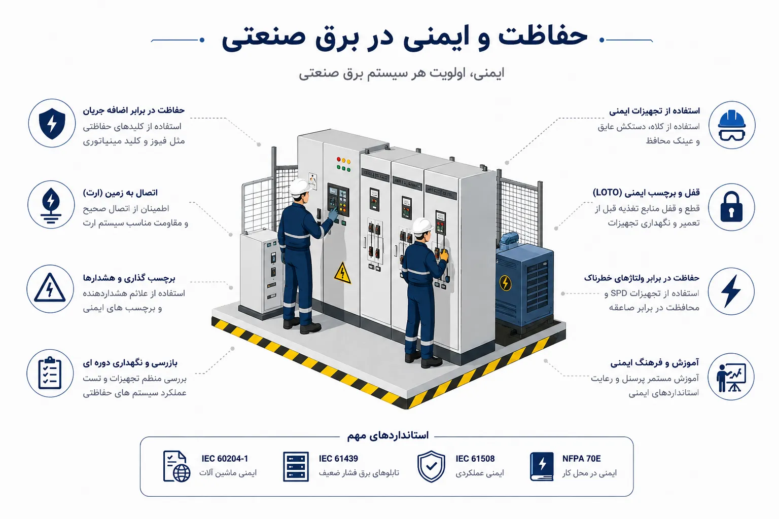 حفاظت و ایمنی در برق صنعتی